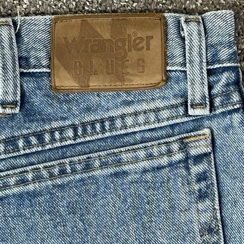 Wrangler Men's Jeans 38x36 Light Wash Straight Leg 100% Cotton Denim - Picture 5 of 10